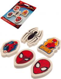 Guma mazac tvarovan Spiderman set 5ks dtsk koln poteby na kart - zvtit obrzek