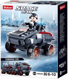 SLUBAN Space War Obrnn podprn vozidlo 90 dlk + 1 figurka 6v1 STAVEBNICE